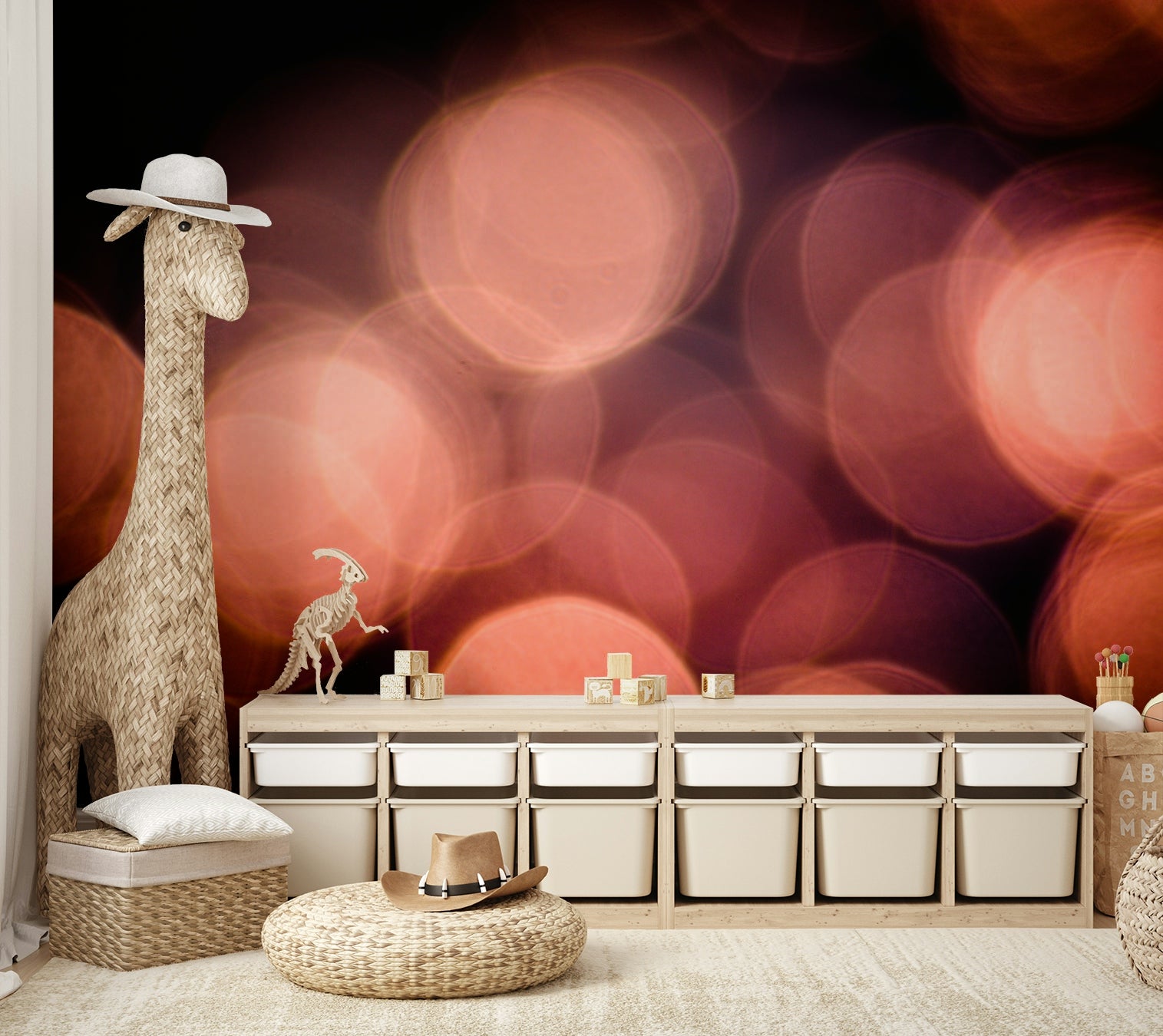 A contemplative light on water wallpaper mural for a feature wall.

