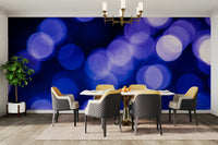 An artistic abstract water mural on minimalist wallpaper.

