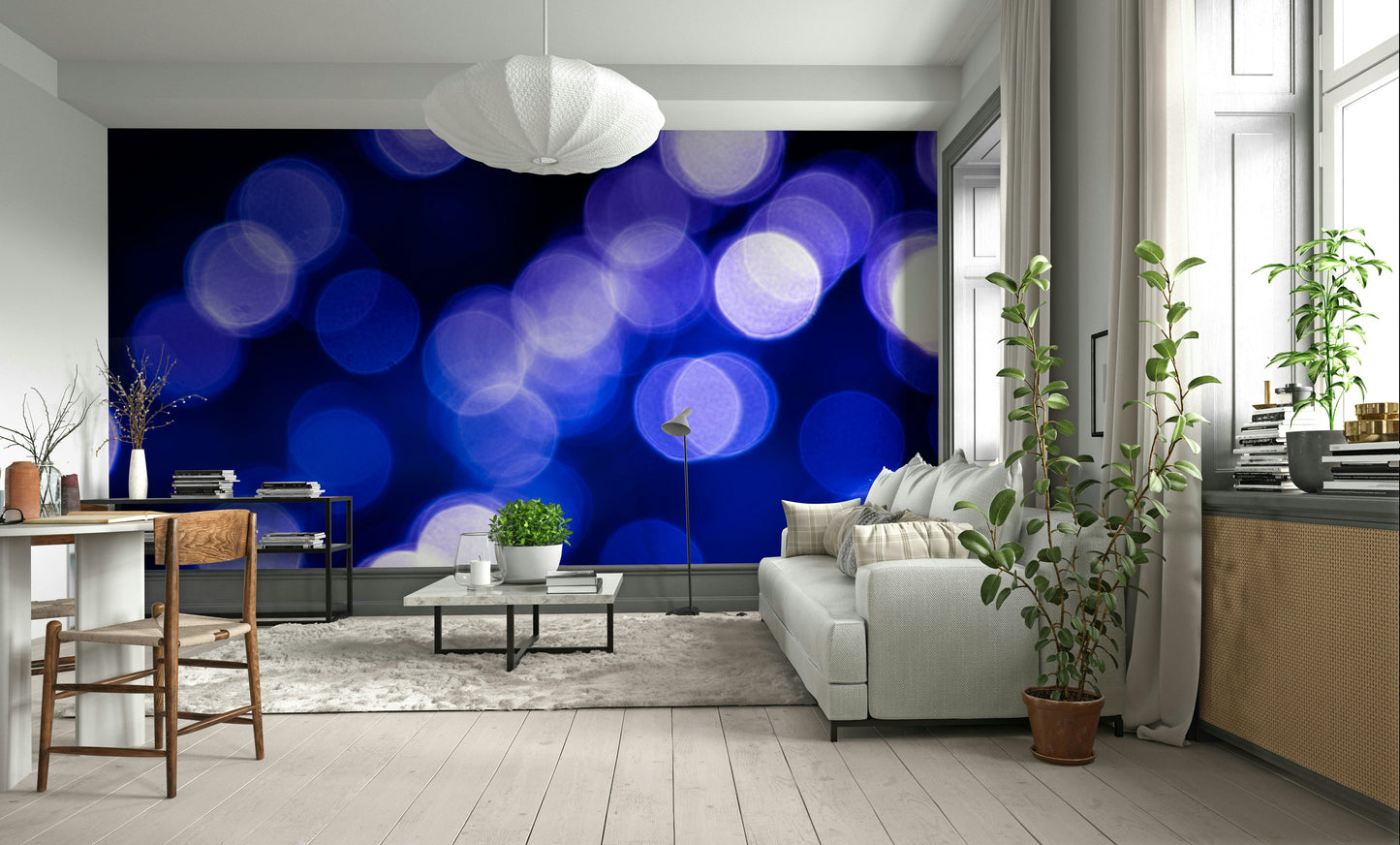 A serene reflective surface wall mural for your decor.

