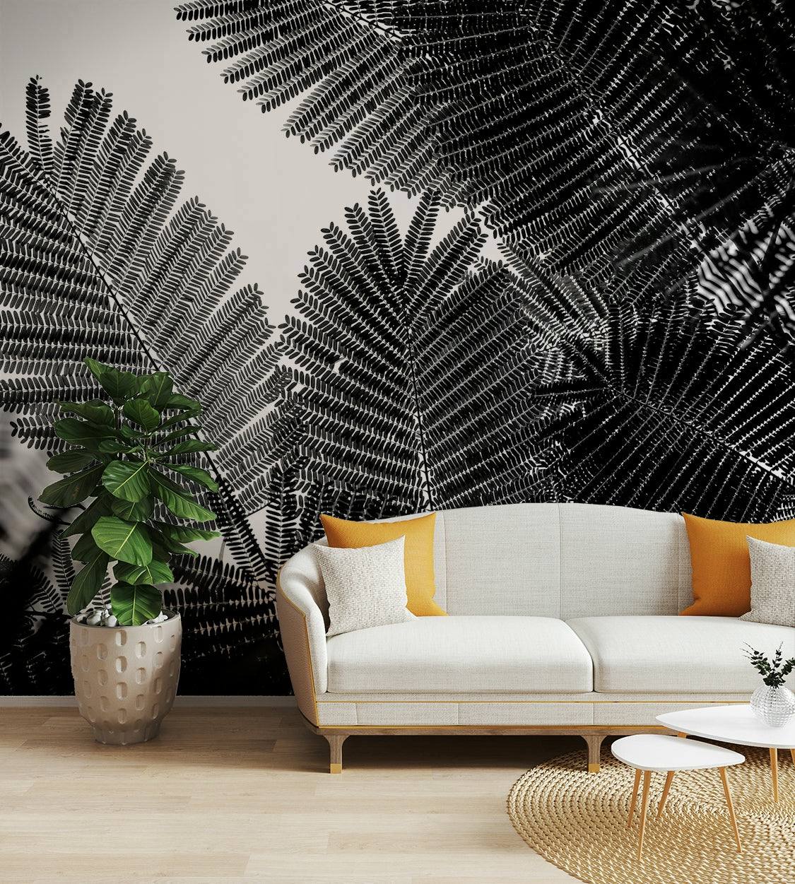 A serene natural abstract wall mural for your decor.

