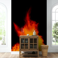 An artistic nature inspired mural for home decor.

