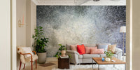 A calming abstract design wallpaper mural that defines a space.

