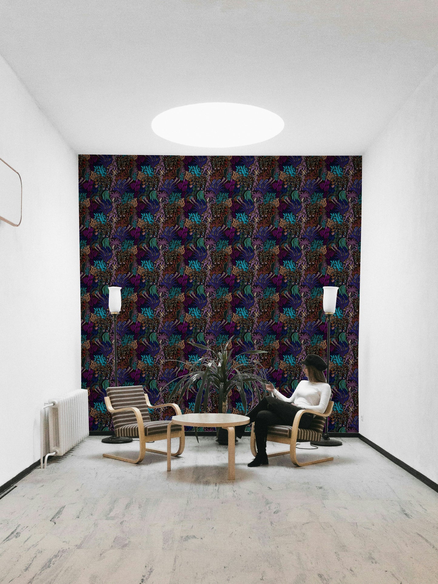 Midnight Jungle Maze Wallpaper⁠