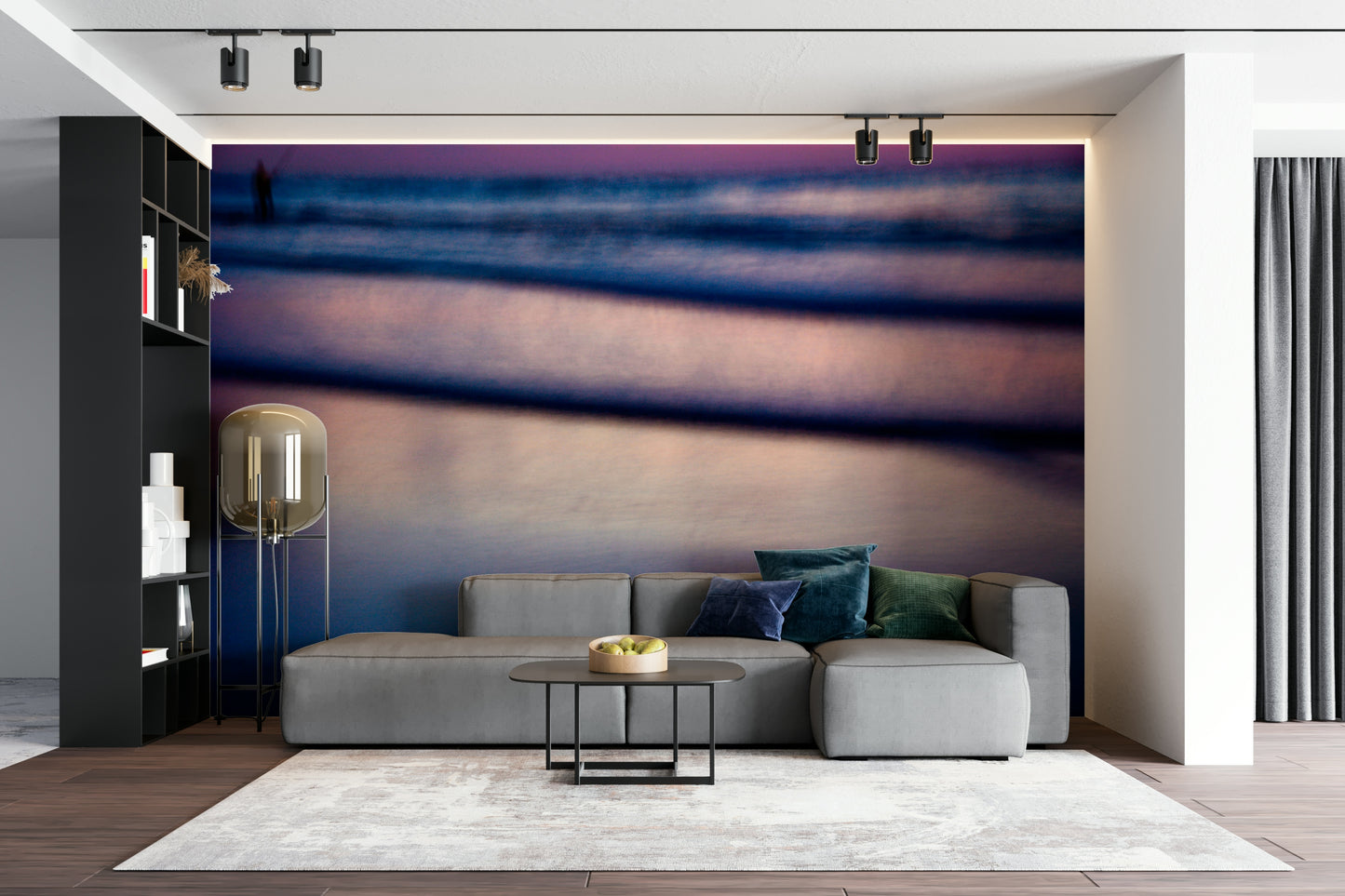 Blurry fisherman Wall Mural