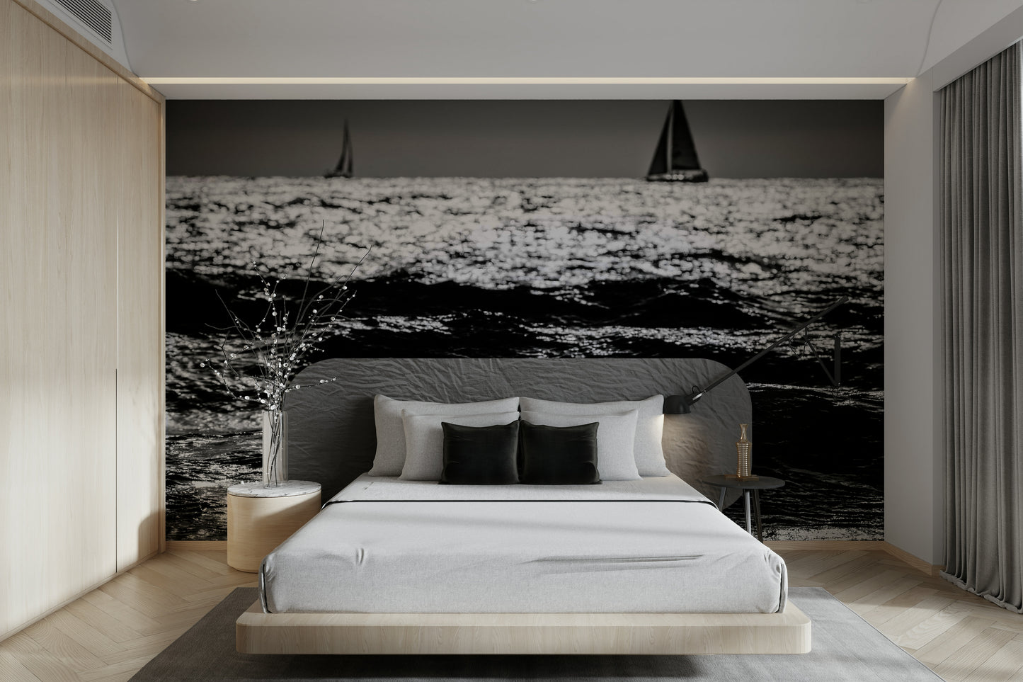 Two Sailboats Wall Mural