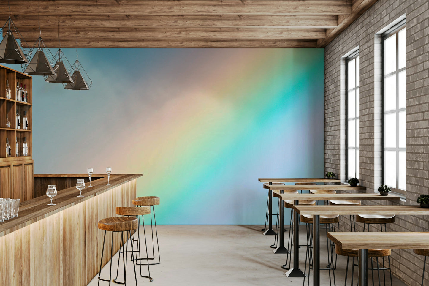 Rainbow Wall Mural
