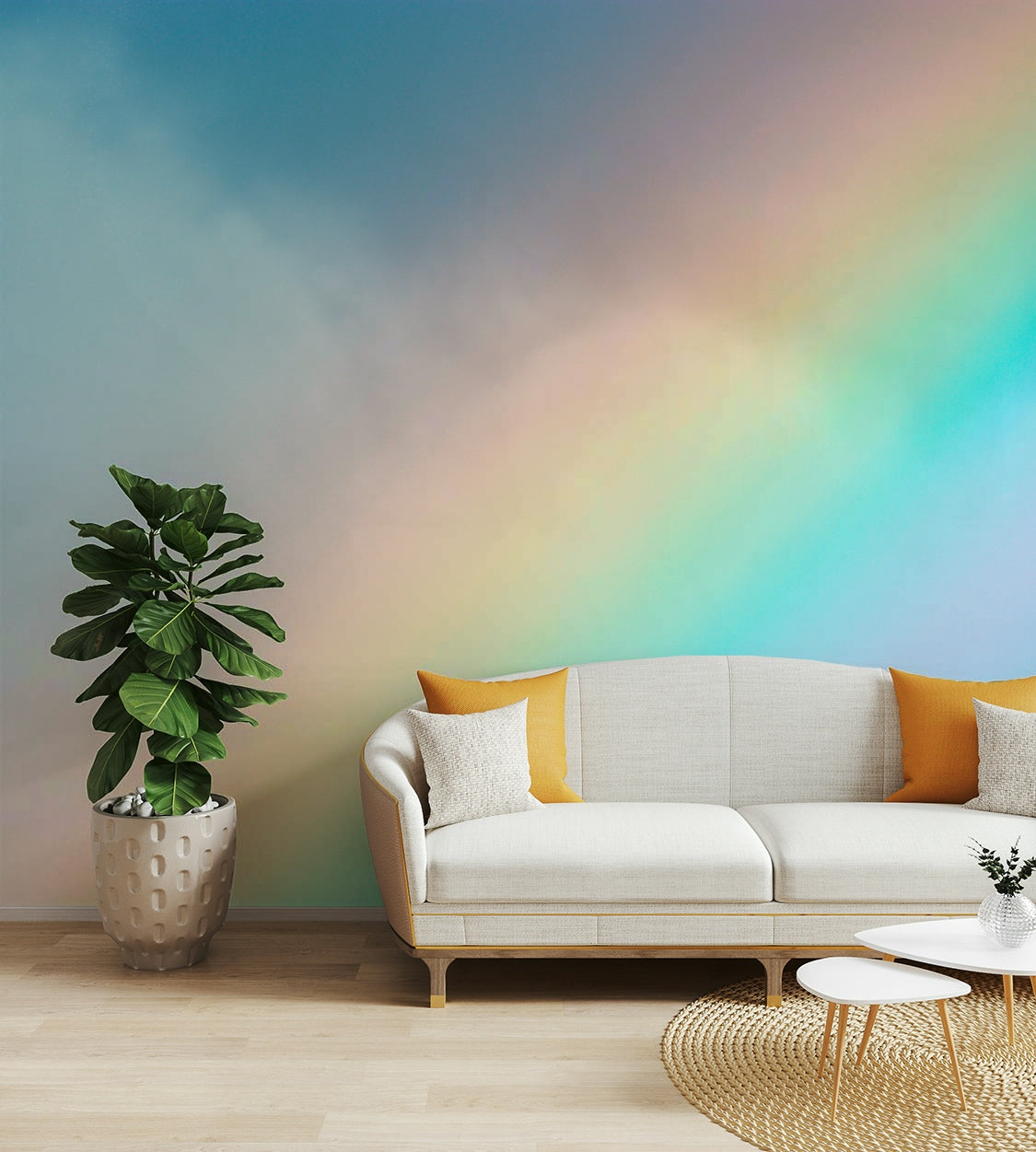 Rainbow Wall Mural
