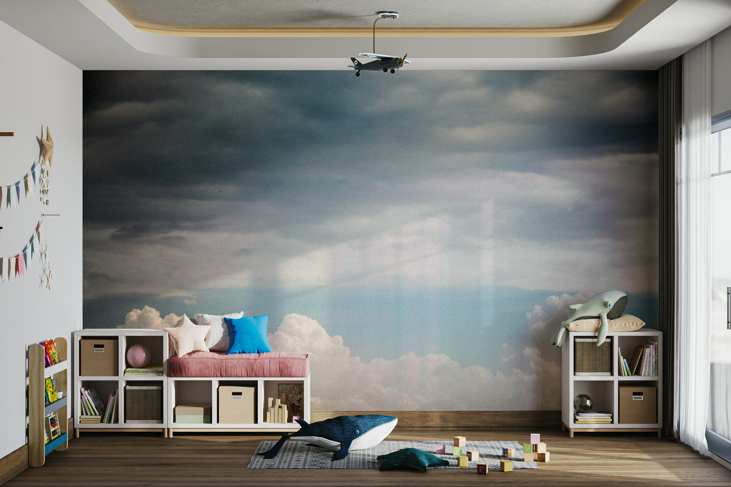 Autumn Clouds Wall Mural