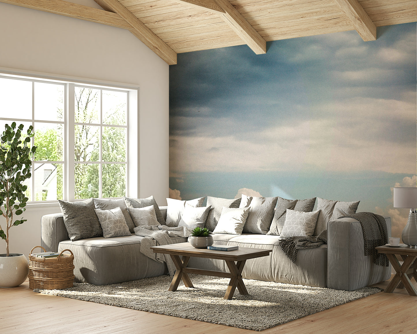 Autumn Clouds Wall Mural