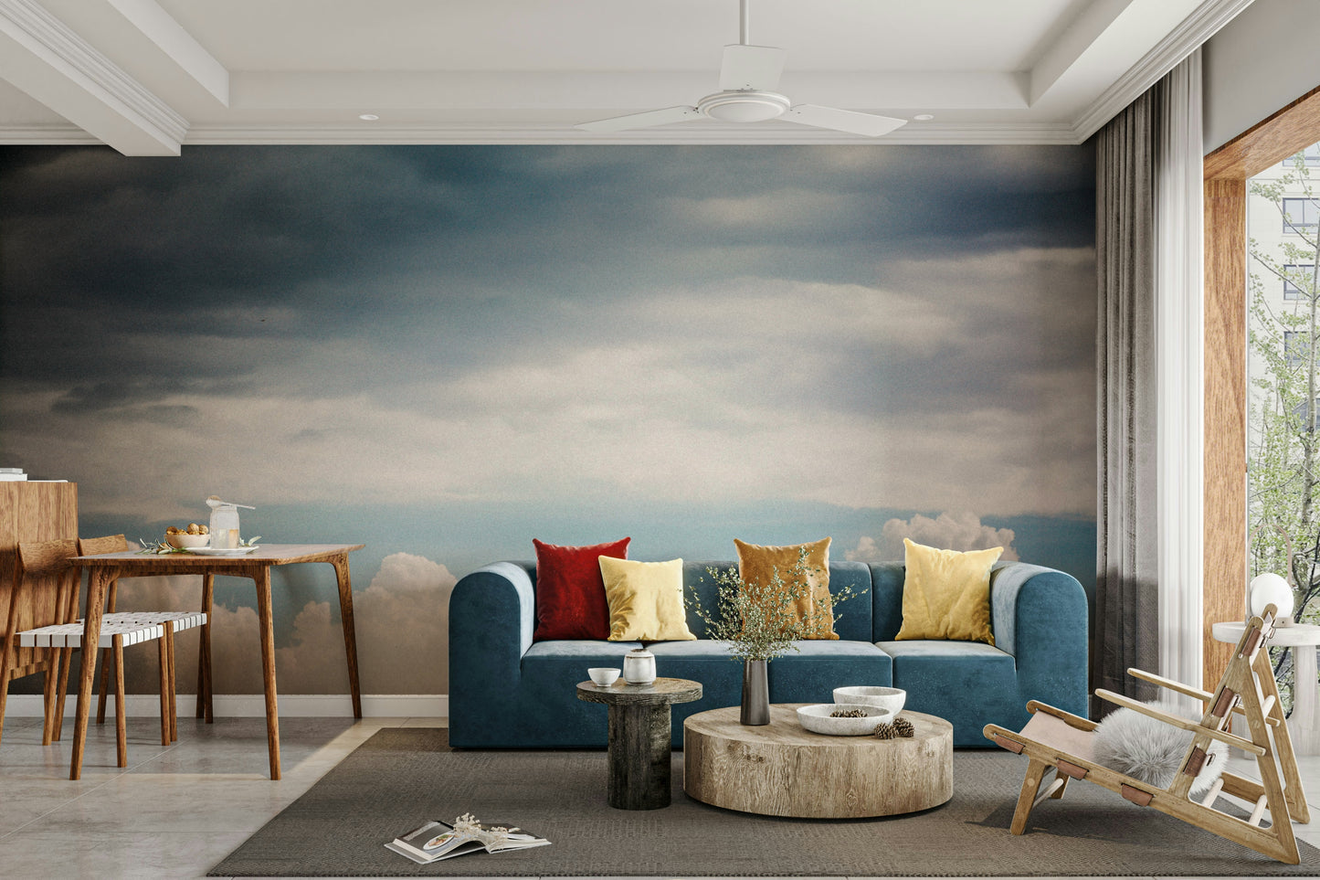 Autumn Clouds Wall Mural