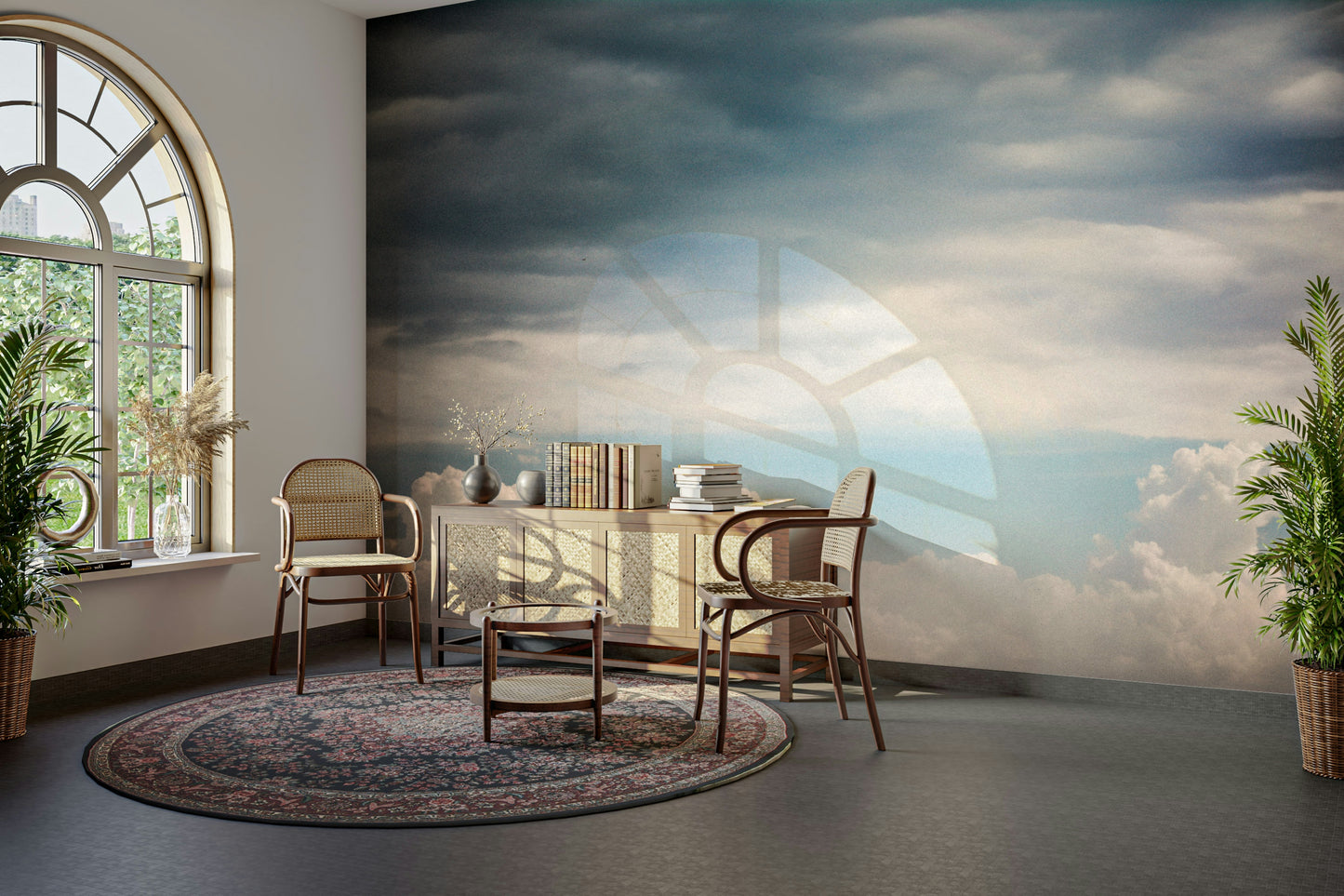 Autumn Clouds Wall Mural