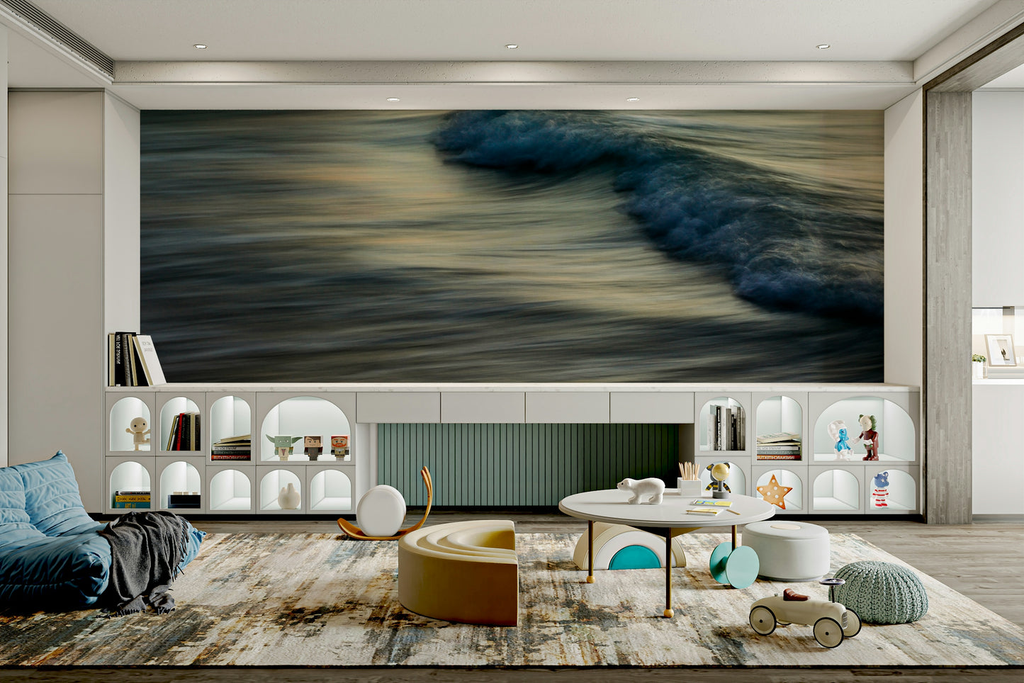 Waves I Wall Mural