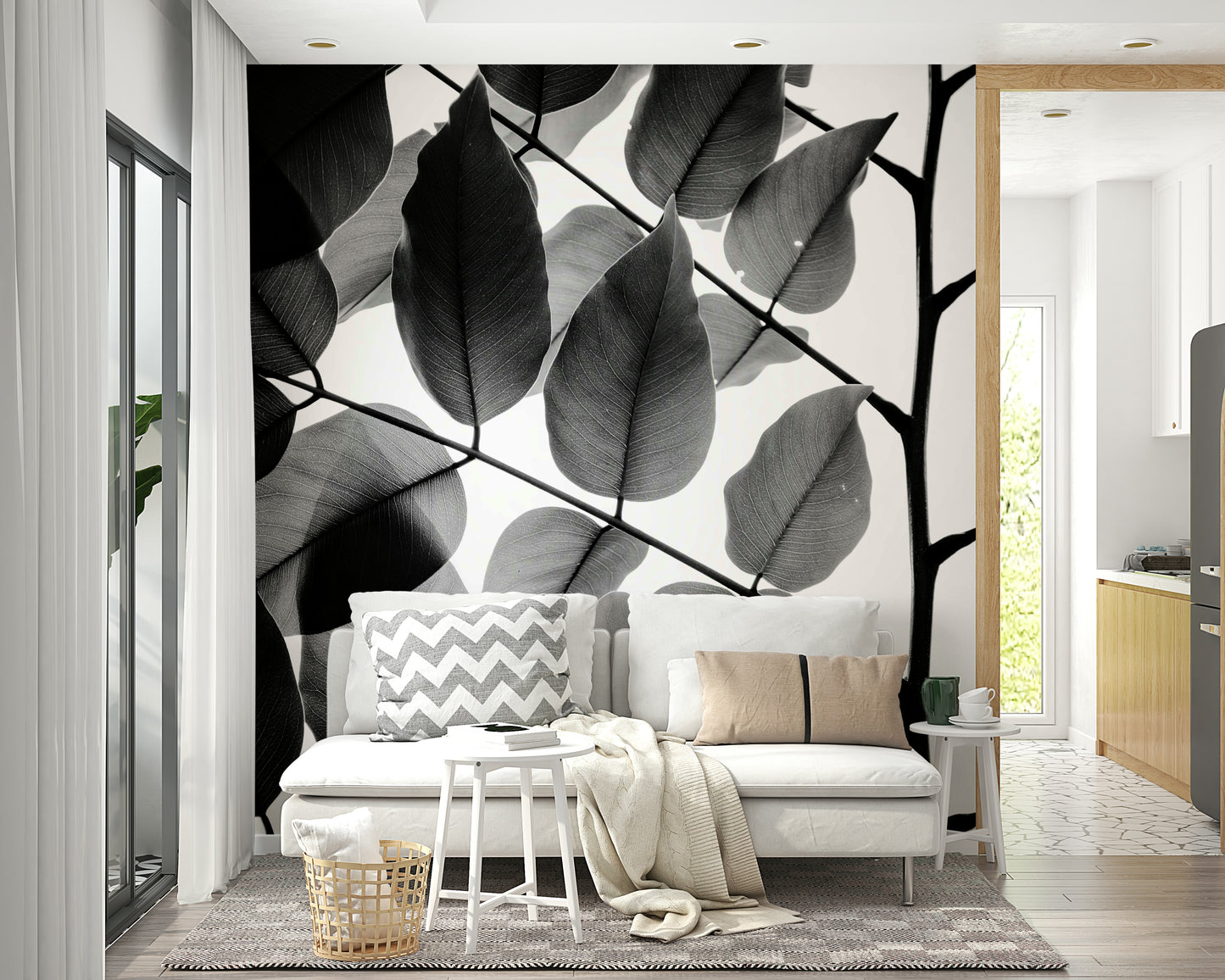 Branches and Leaves II Wall Mural