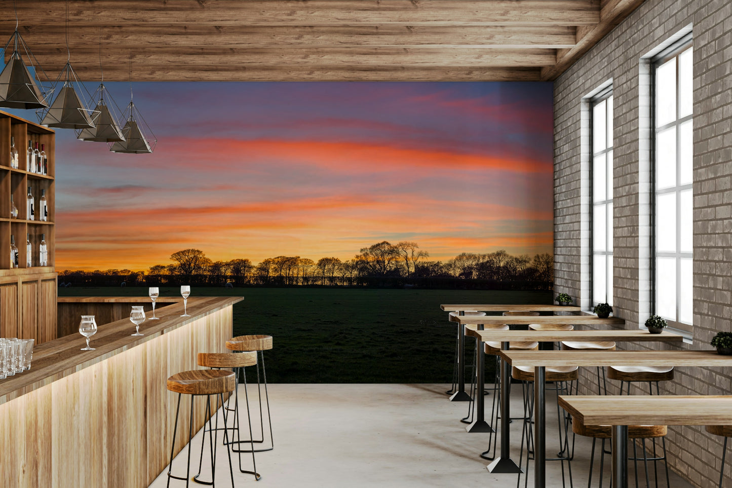 Serenity in Shadows Wall Mural