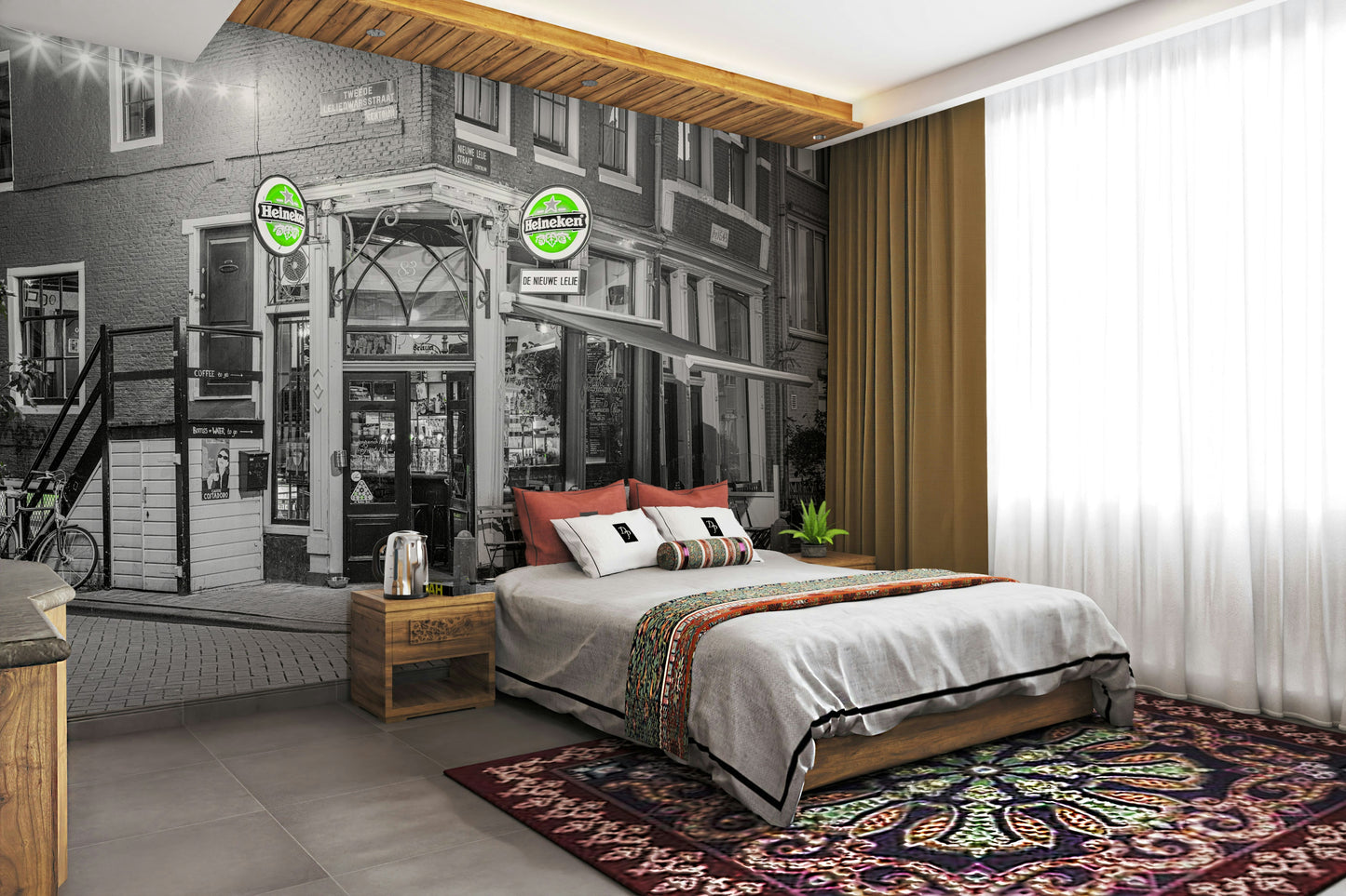 Amsterdam Cafe Wall Mural