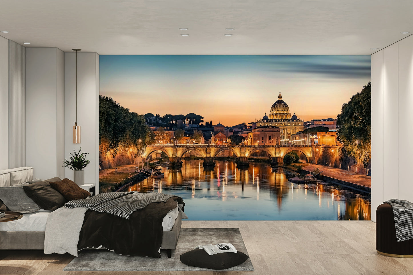 Twilight Over Rome Wall Mural