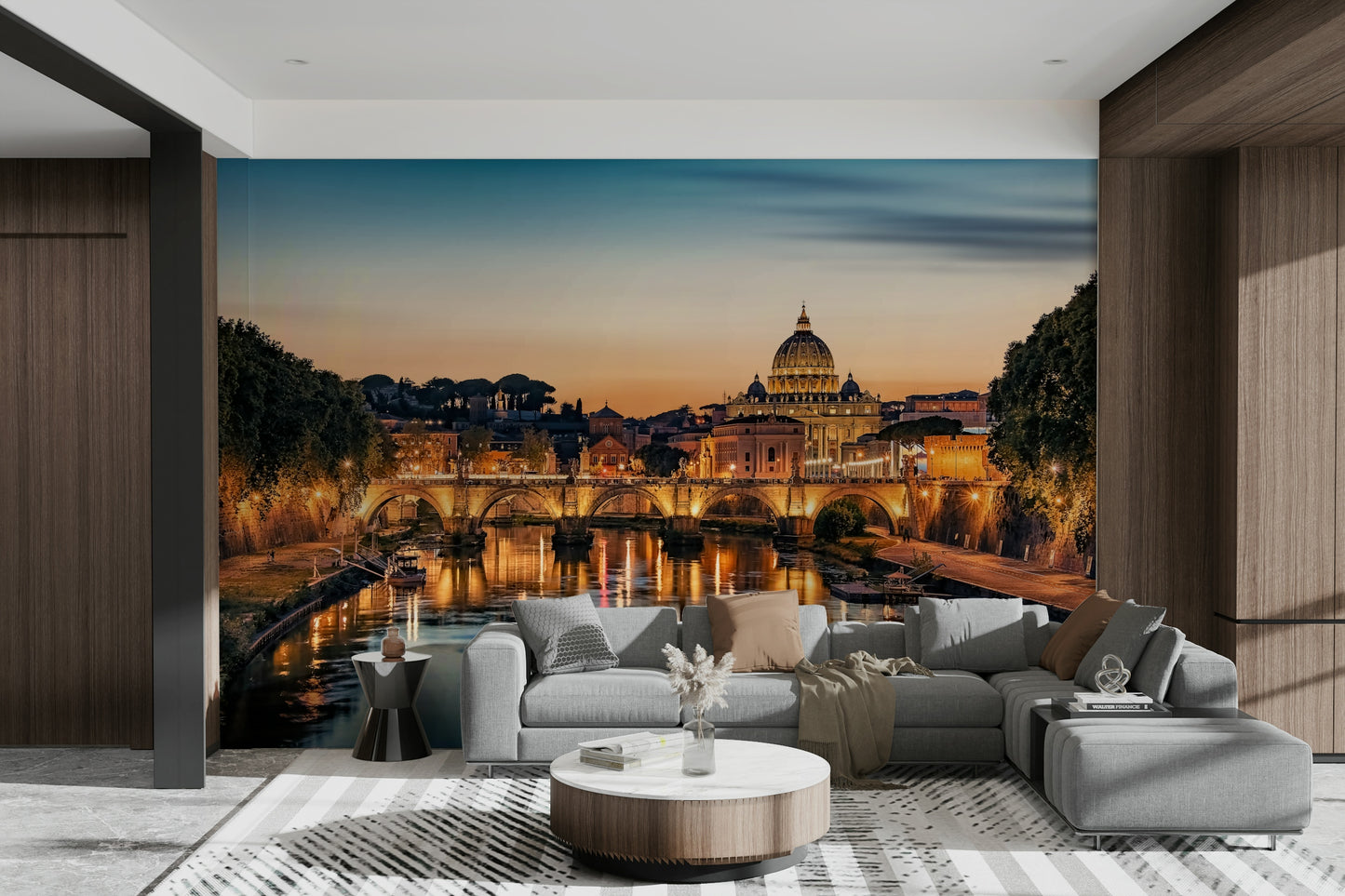 Twilight Over Rome Wall Mural