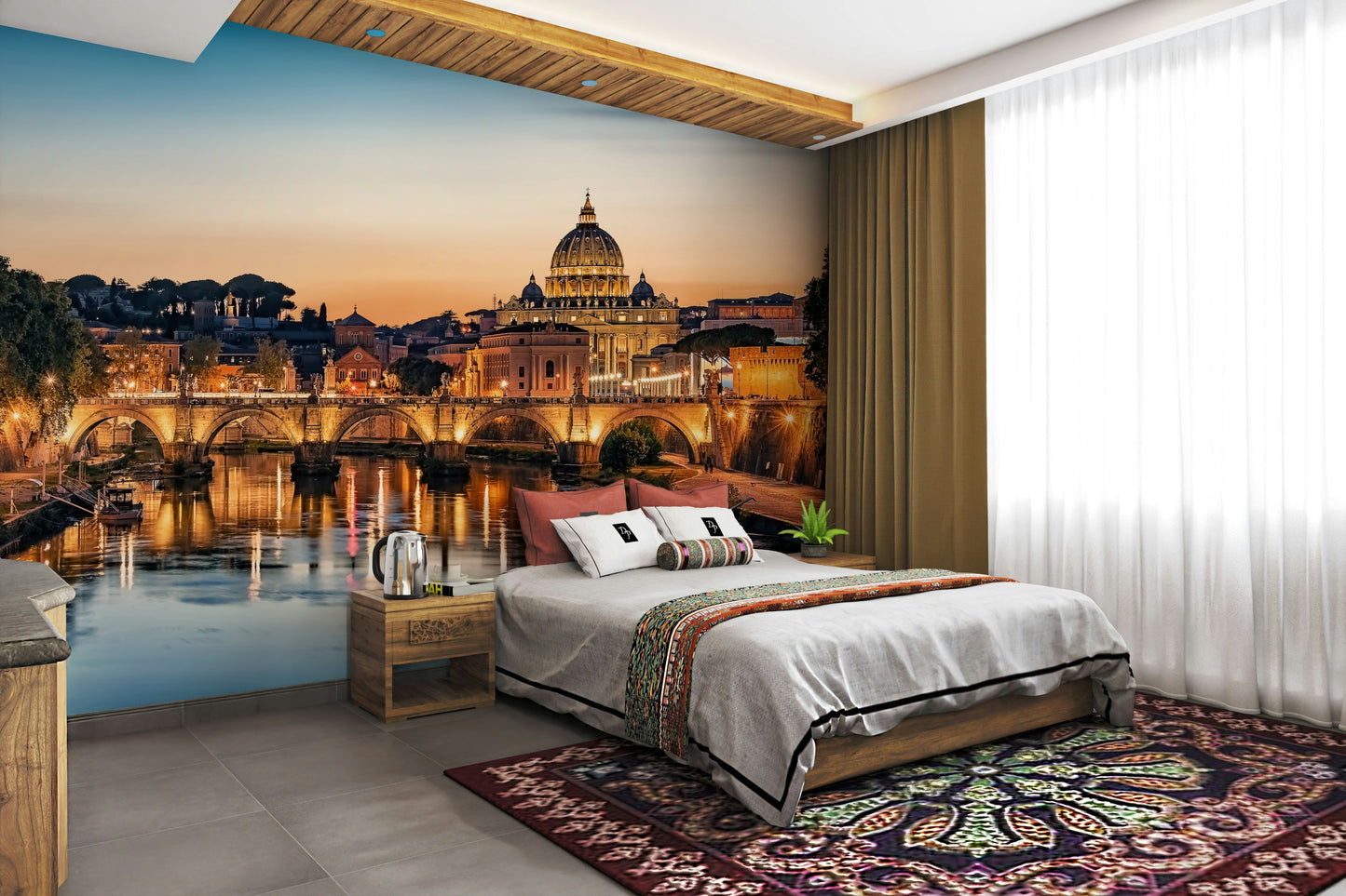 Twilight Over Rome Wall Mural