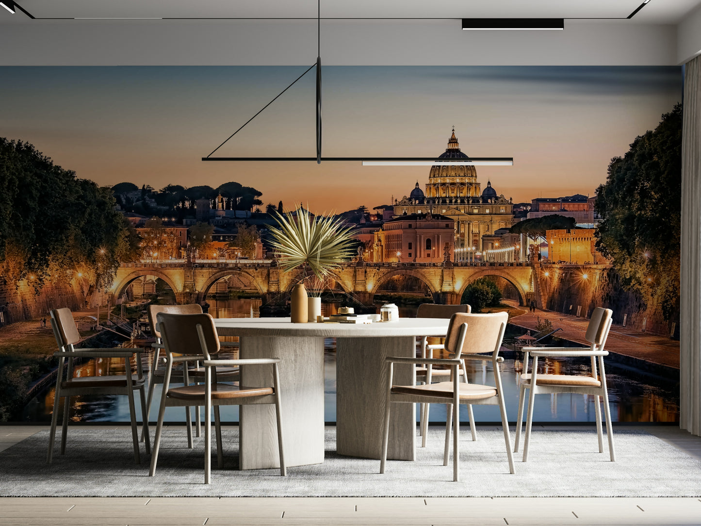 Twilight Over Rome Wall Mural