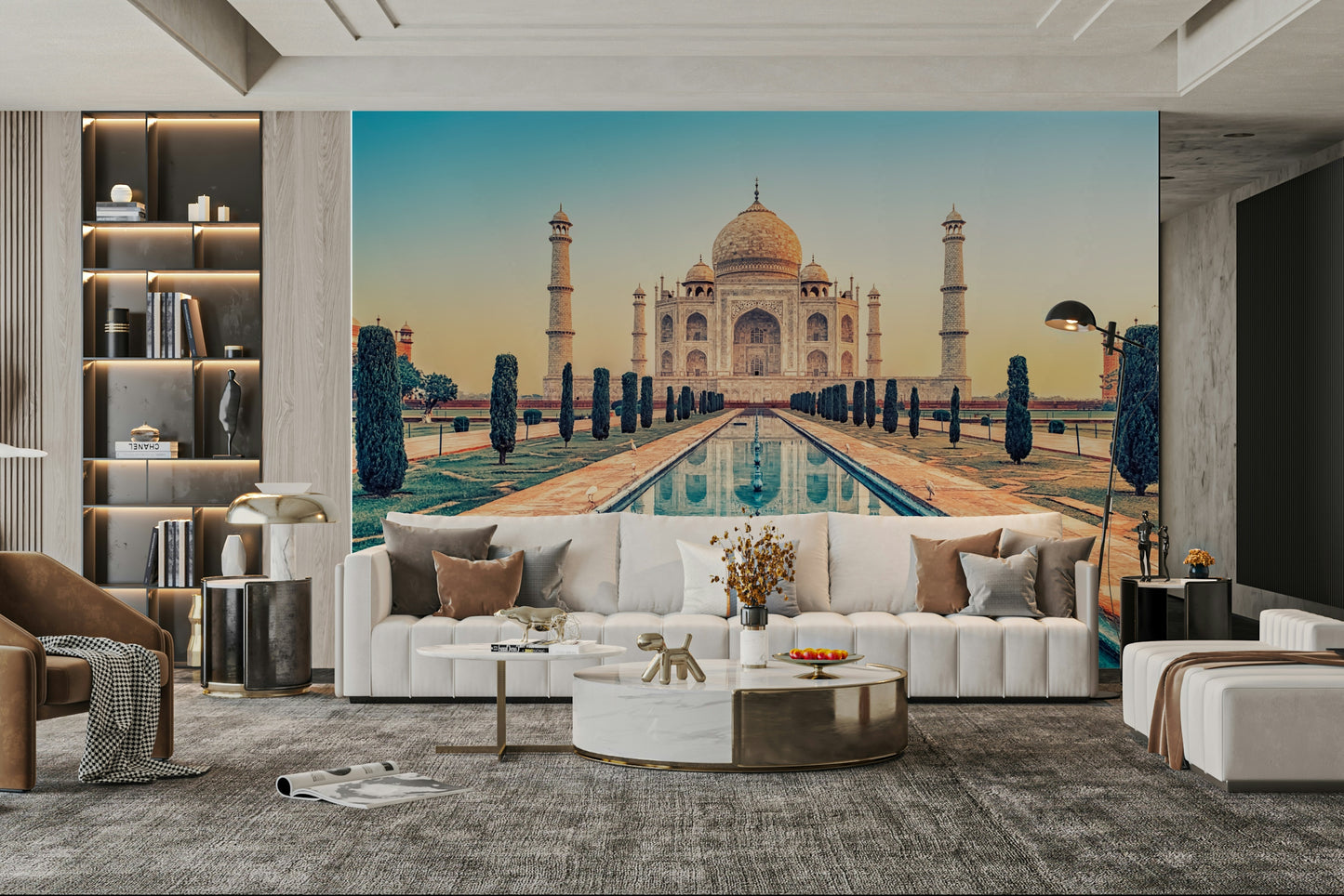 Taj Mahal: Reflection Serenity Wall Mural