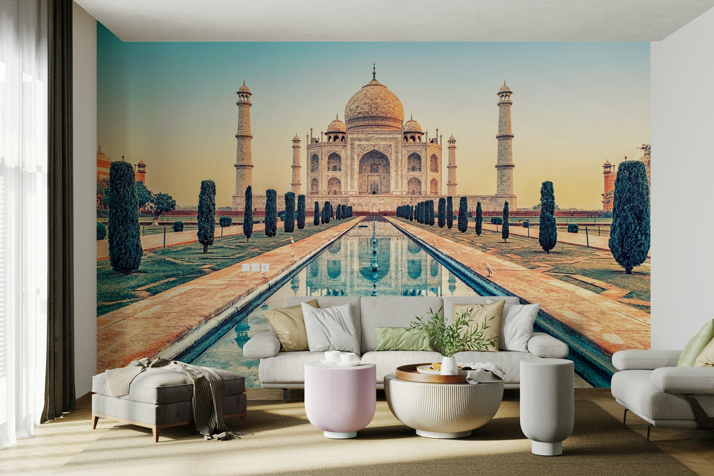 Taj Mahal: Reflection Serenity Wall Mural
