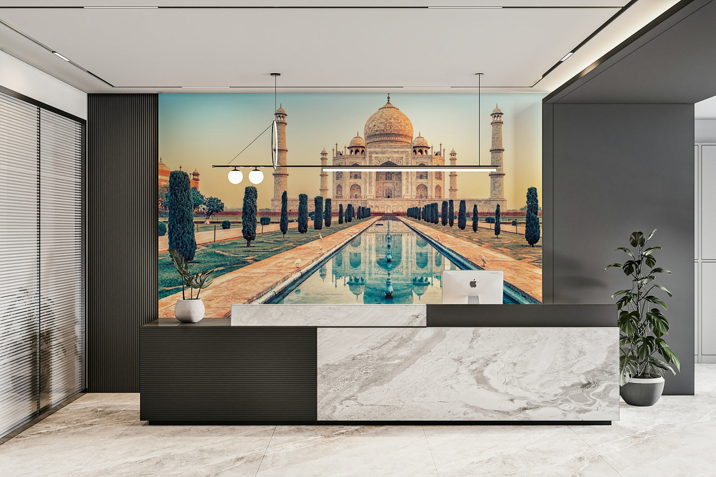 Taj Mahal: Reflection Serenity Wall Mural