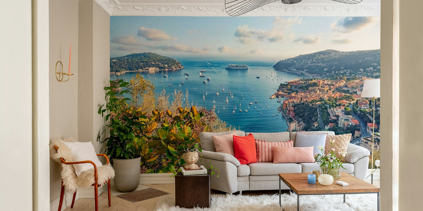 French Riviera Vista Wall Mural