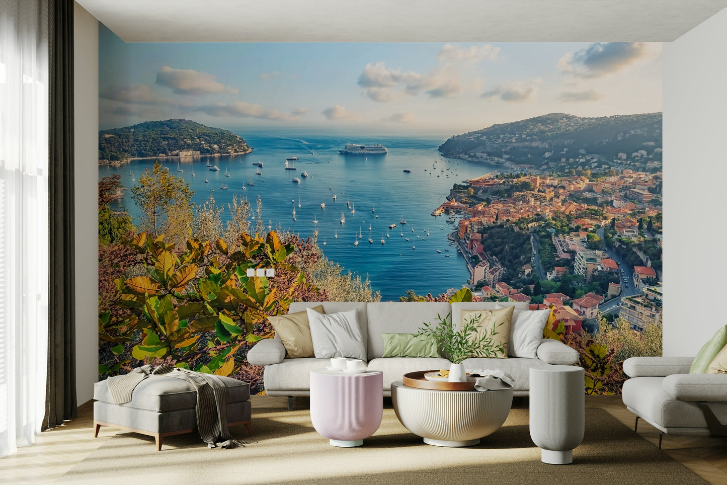 French Riviera Vista Wall Mural
