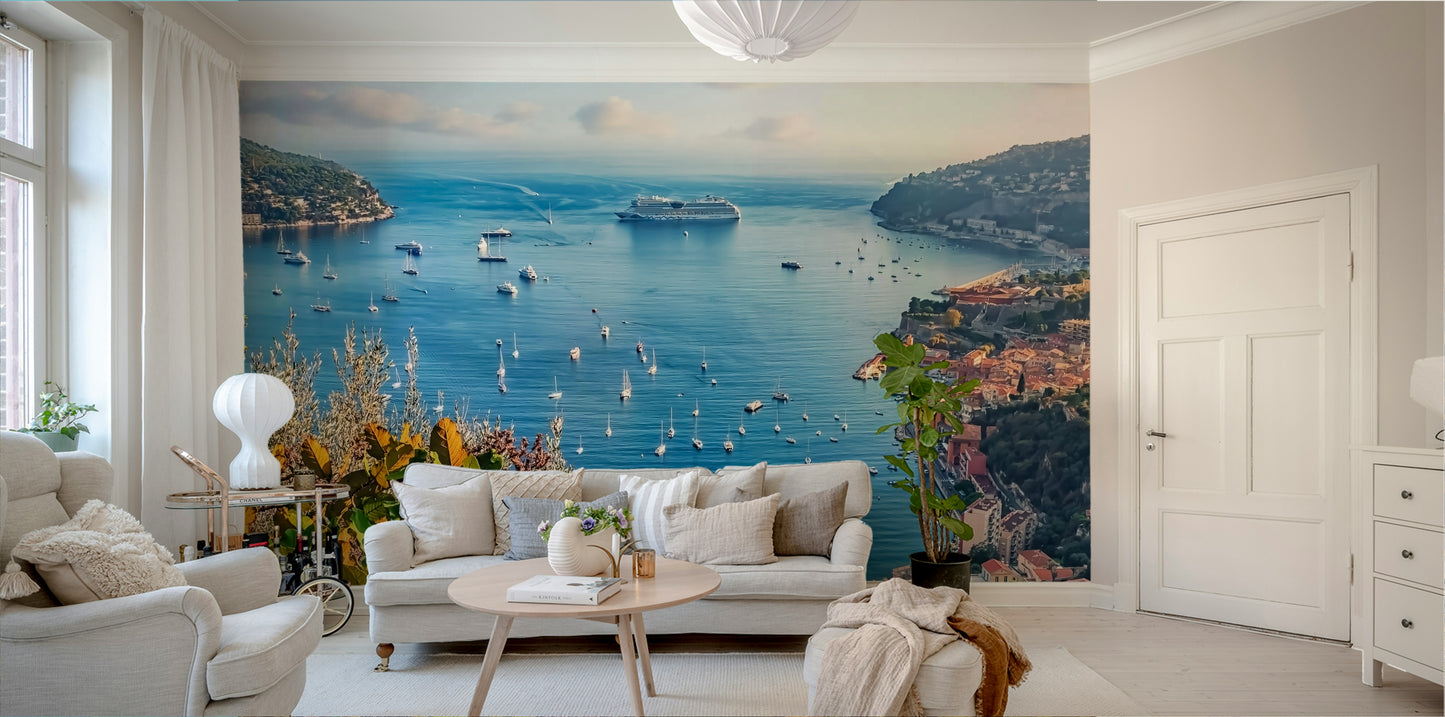French Riviera Vista Wall Mural