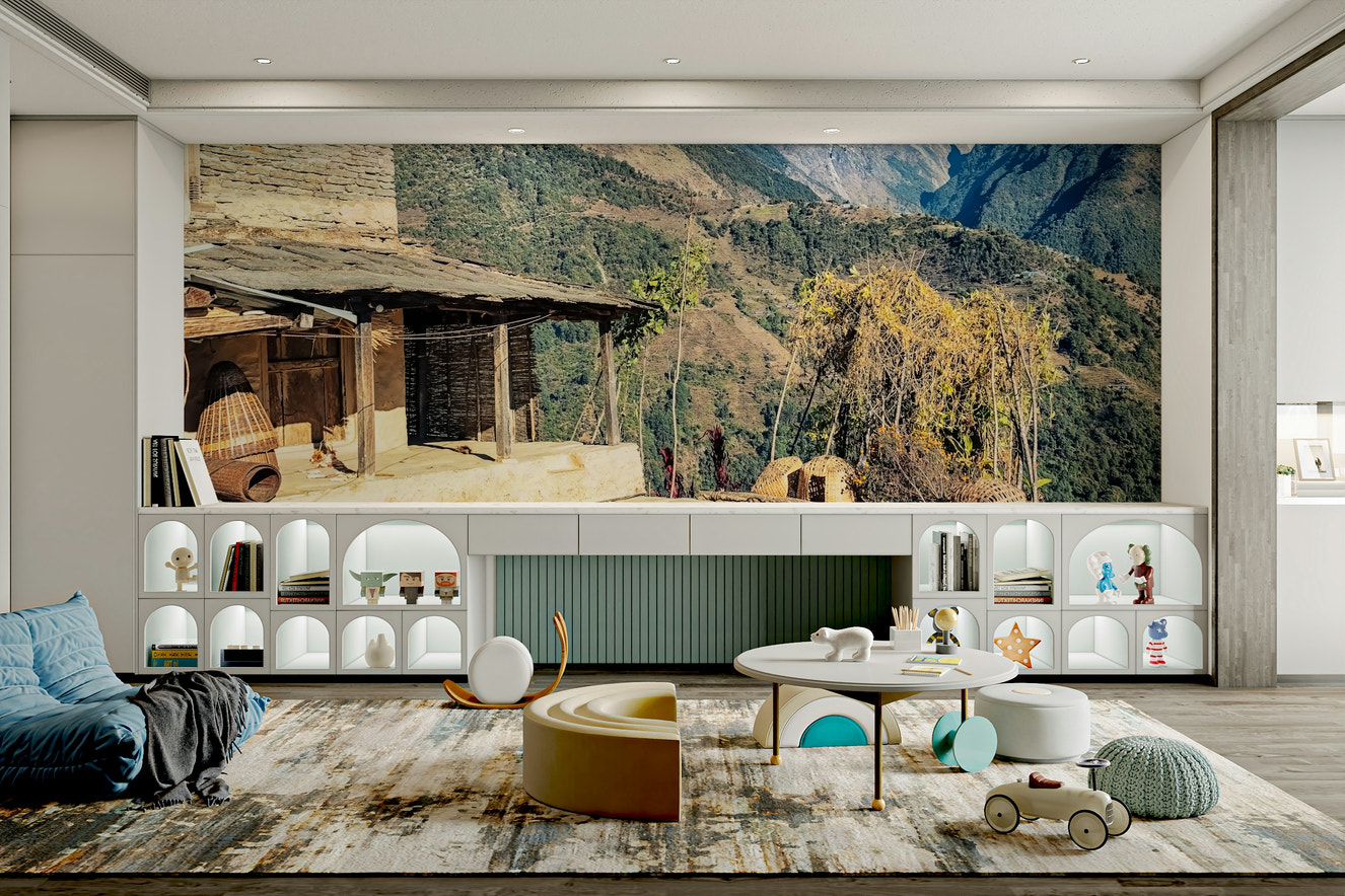 Himalayan Home View Wall Mural