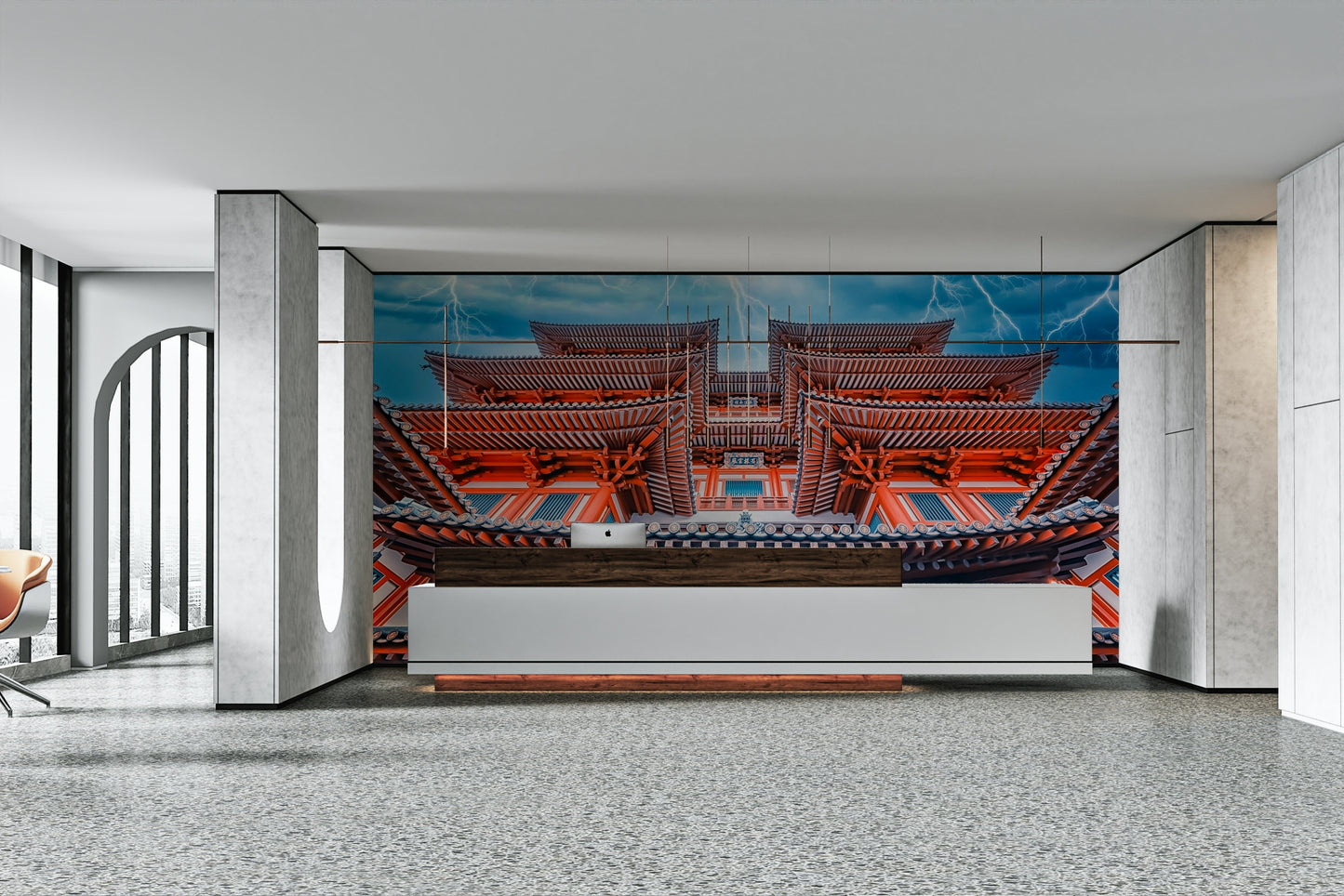 Temple of Thunder Wall Mural