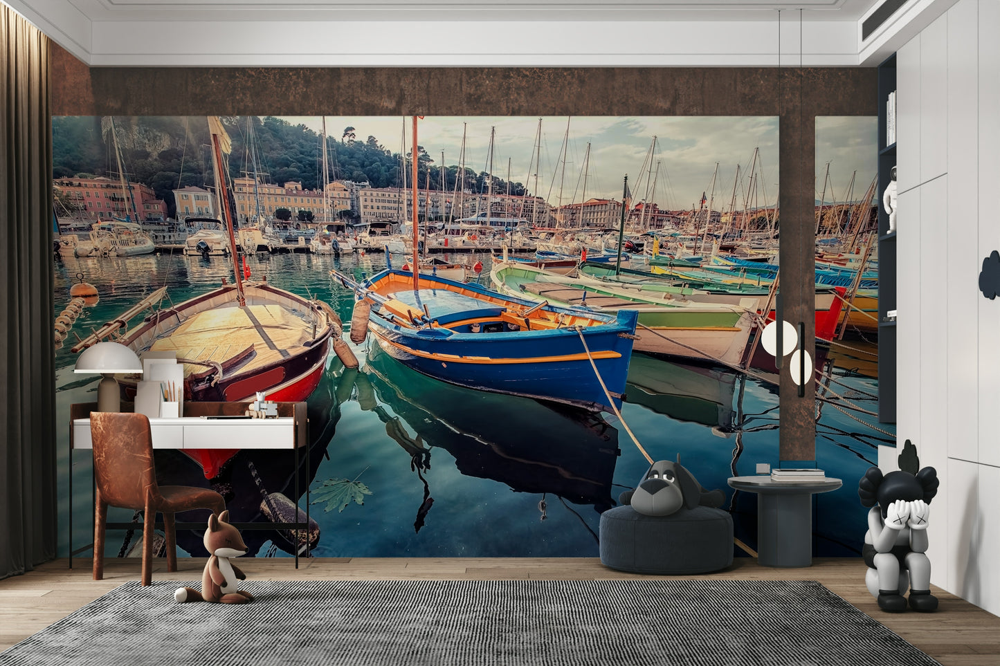 Harbor Hues Wall Mural