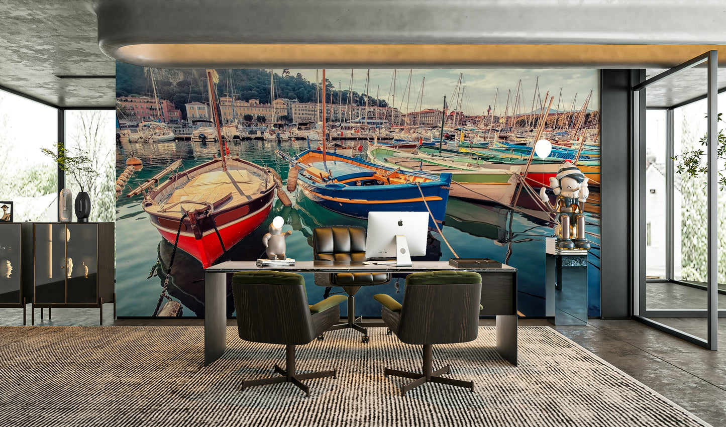 Harbor Hues Wall Mural