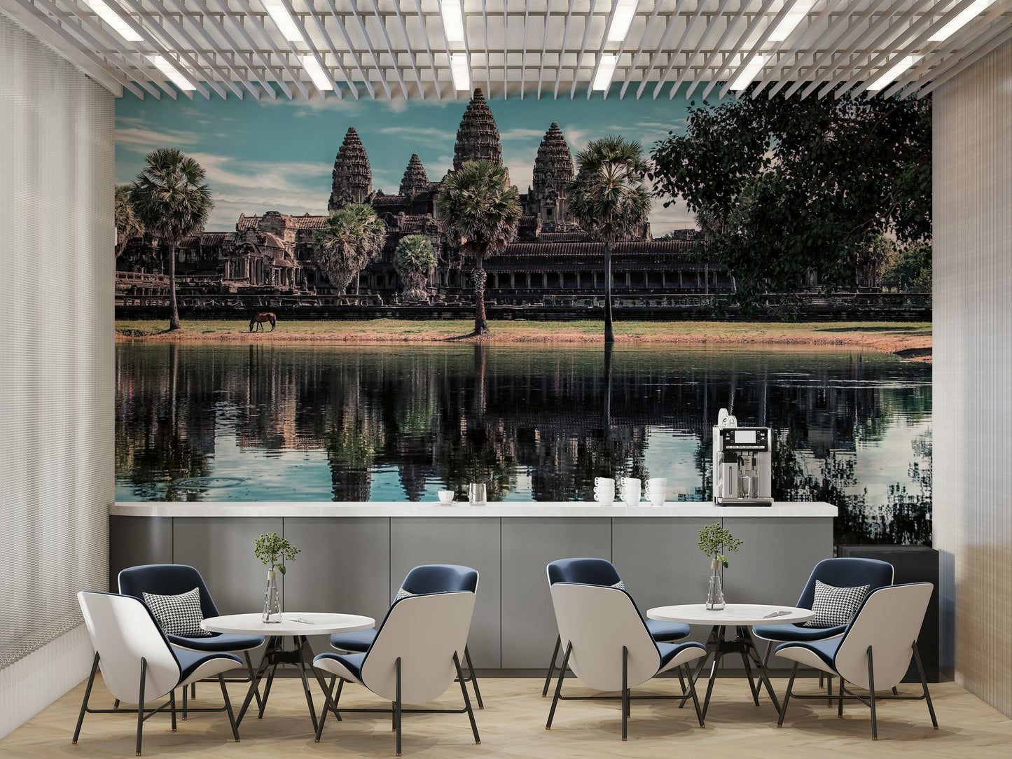 Angkor Wat Reflection Wall Mural