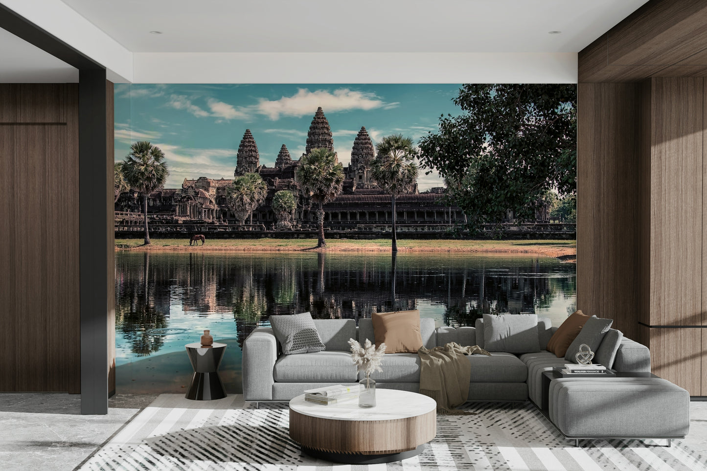 Angkor Wat Reflection Wall Mural