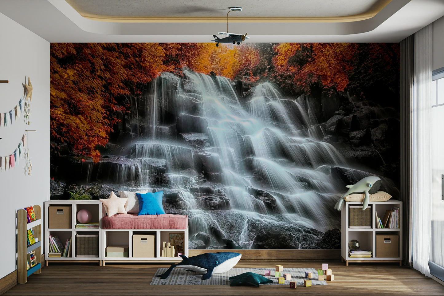 Autumn Cascade Wall Mural