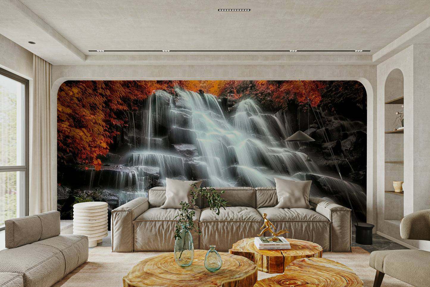 Autumn Cascade Wall Mural