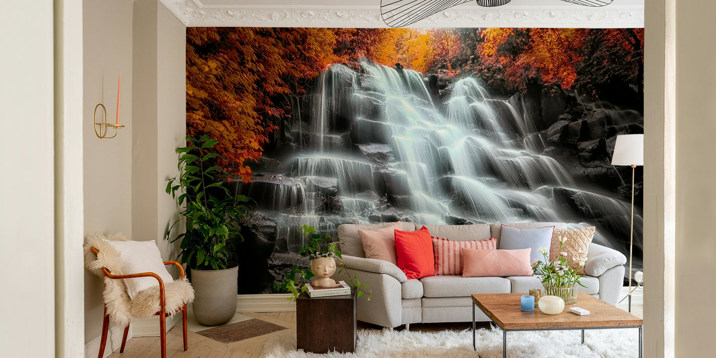 Autumn Cascade Wall Mural