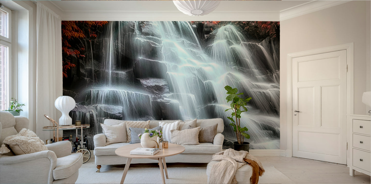 Autumn Cascade Wall Mural