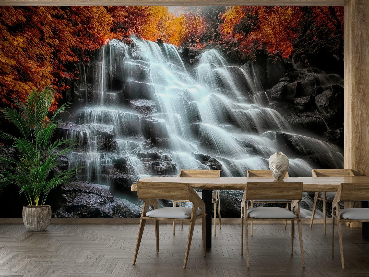 Autumn Cascade Wall Mural