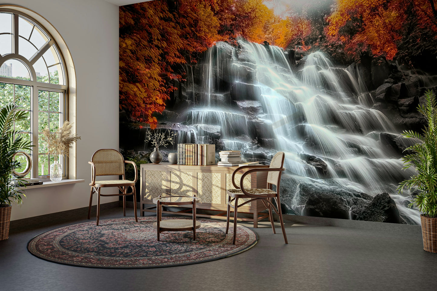 Autumn Cascade Wall Mural
