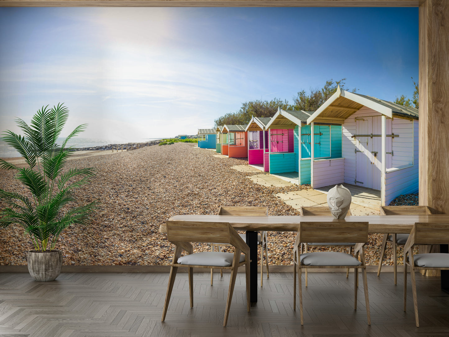 Coastal Cabins Wall Mural