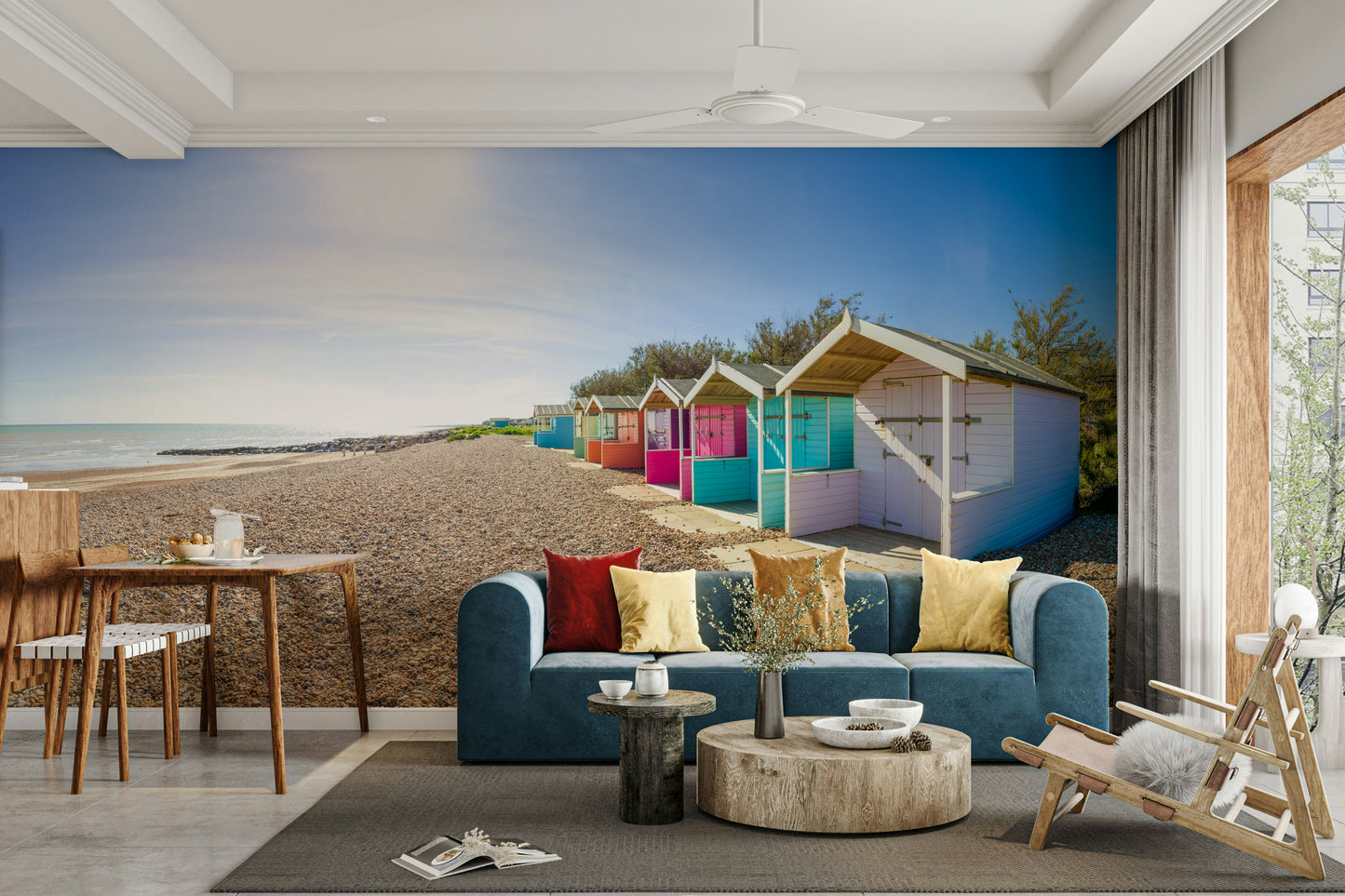 Coastal Cabins Wall Mural