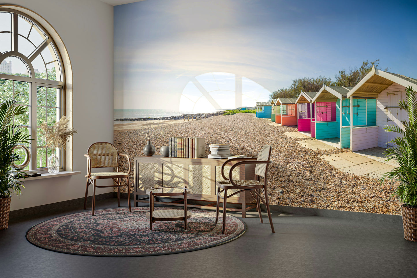 Coastal Cabins Wall Mural