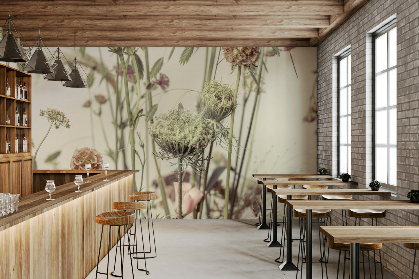 Wildflower Waltz Wall Mural