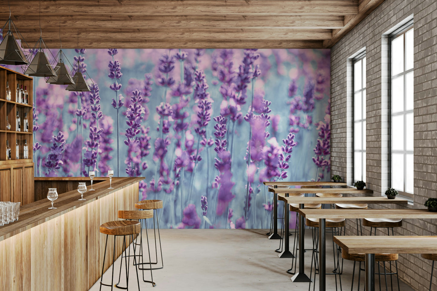 Lavender Dreamscape Wall Mural