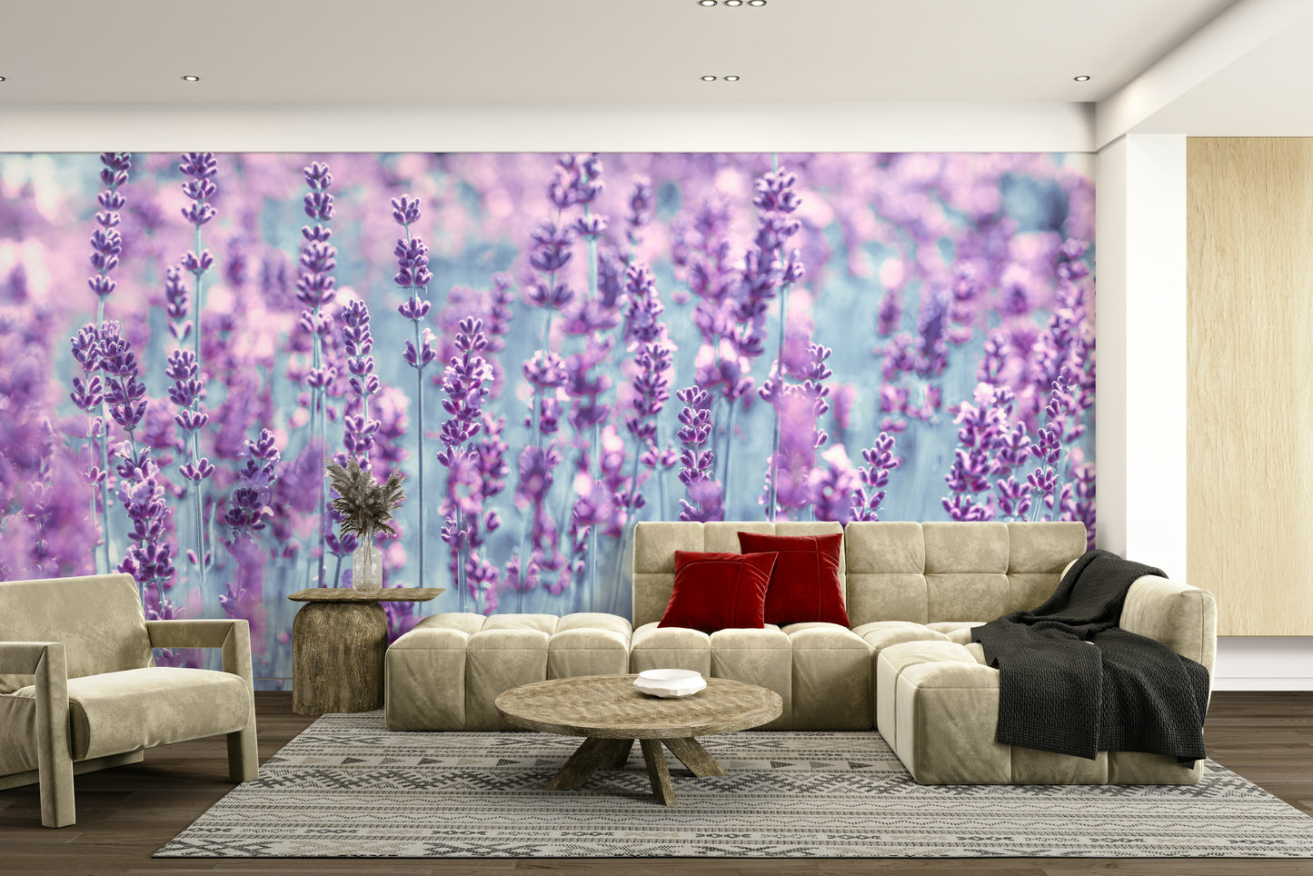 Lavender Dreamscape Wall Mural
