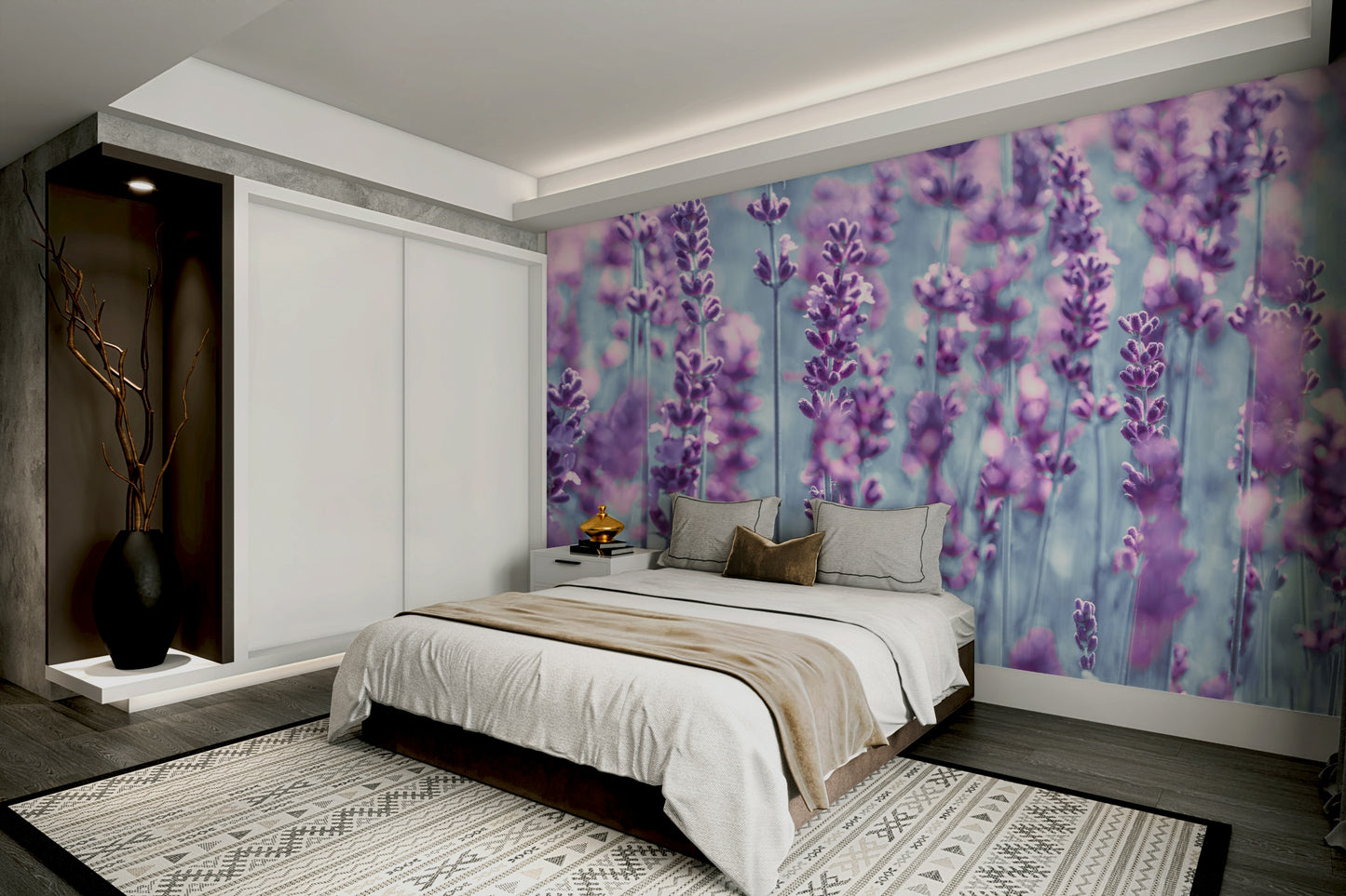 Lavender Dreamscape Wall Mural