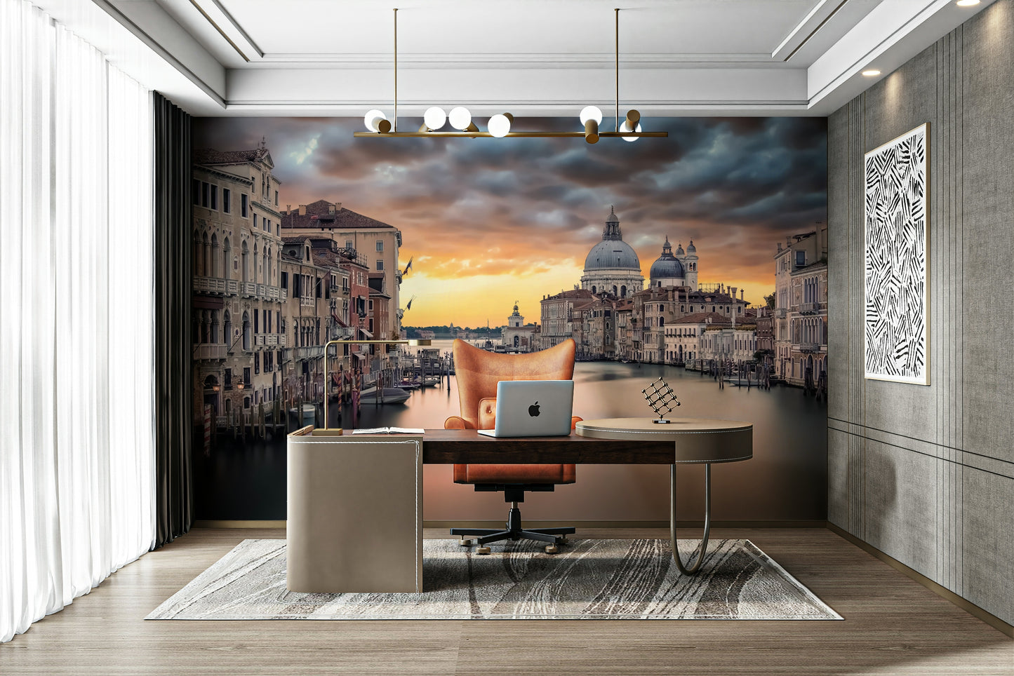 Grand Canal Sunset Wall Mural