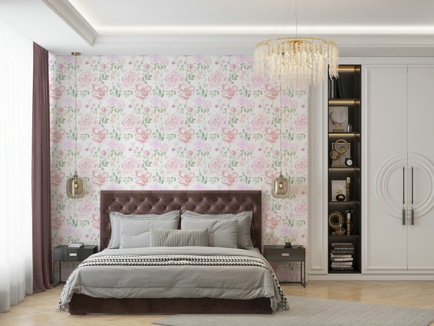 Rose Water Garden Wallpaper⁠